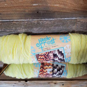 Wintuk Knitting Worsted Jack Frost Yarn - Buttercup Dye Lot 23456